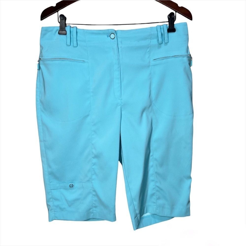 DKNY Light Blue Golf Shorts Size 12 Activewear Outdoor